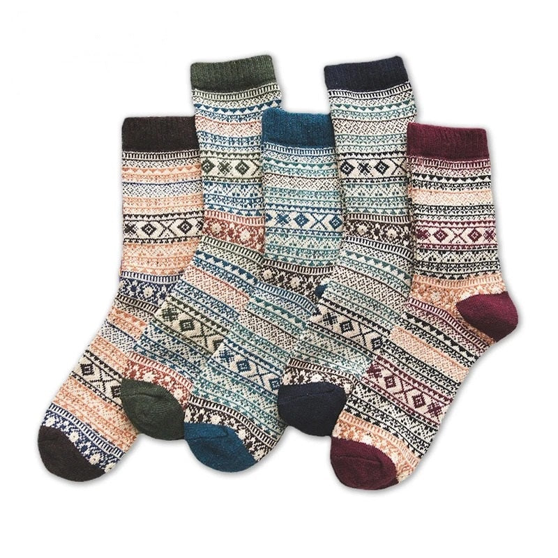 Bella | 5-Pack Ultra Warm Socks in Scandinavian Design