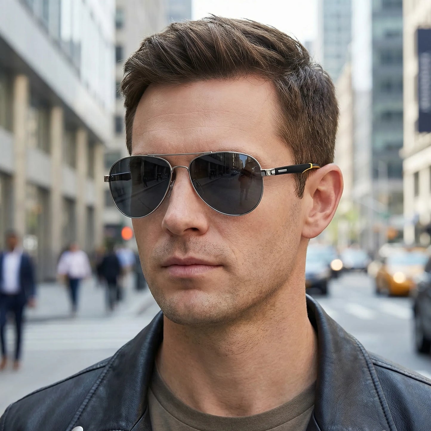 Bella | Avirex Polarised Aviator-Style Driving Sunglasses