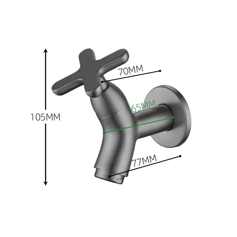 Bella | BrassFlow – Wall-Mounted Cold Water Tap in Solid Brass