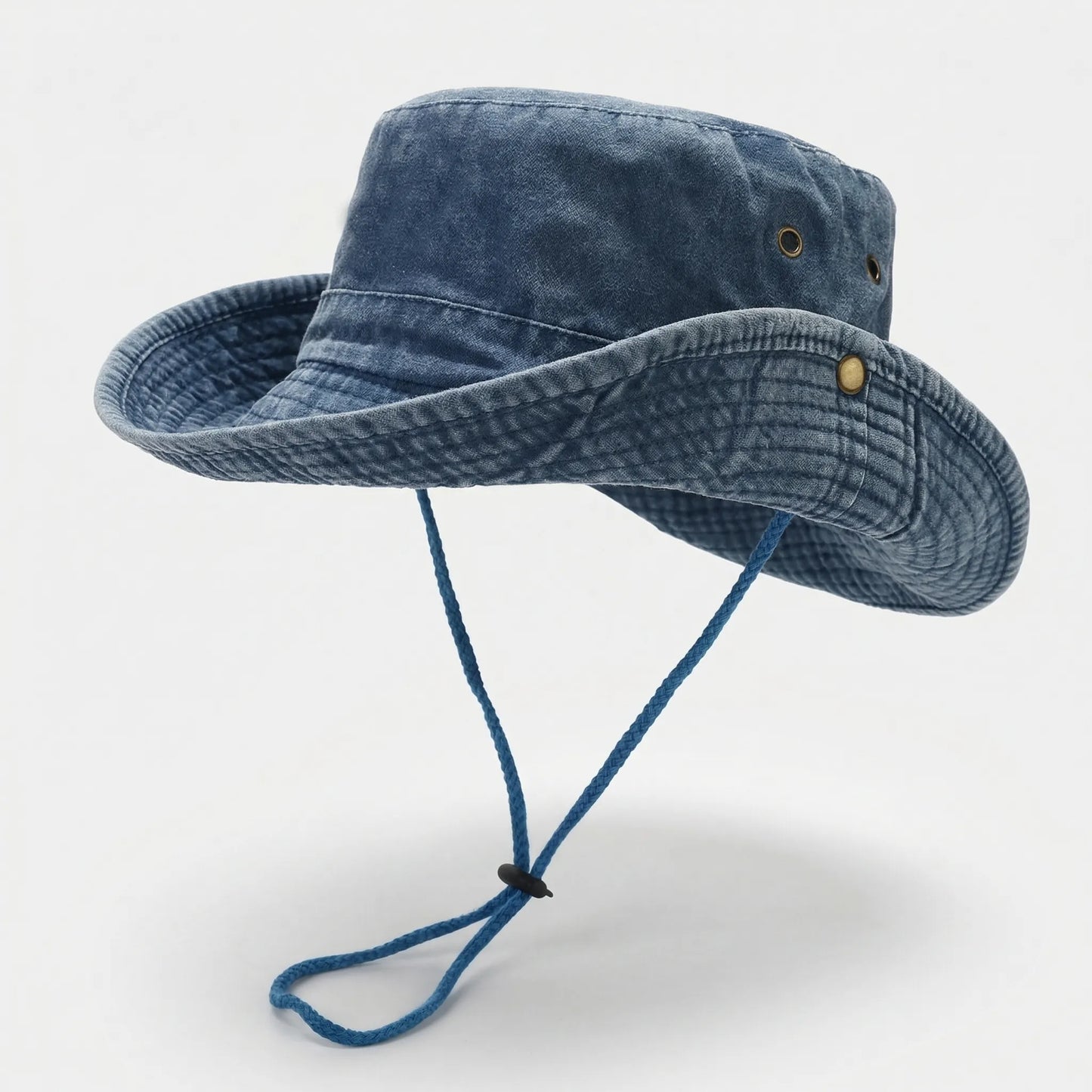 Bella | Brimlow Unisex Flat-Top Solid Bucket Hat