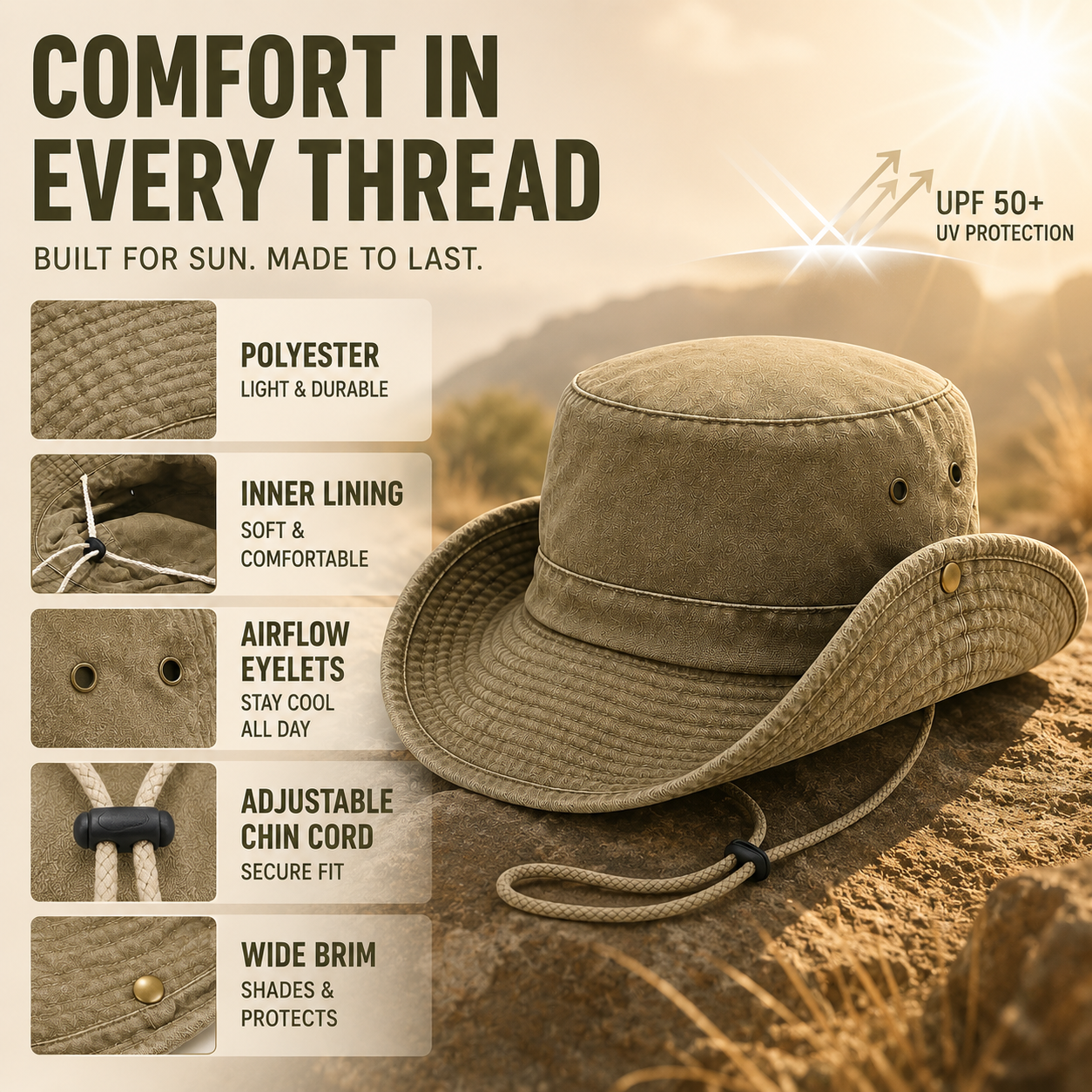 Bella | Brimlow Unisex Flat-Top Solid Bucket Hat
