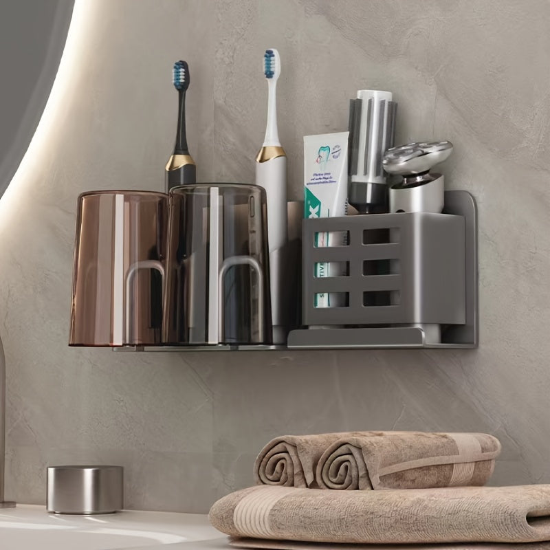 Bella | BristleHub Wall-Mounted Electric Toothbrush Holder – Aluminium Bathroom Organiser with Drainage Holes