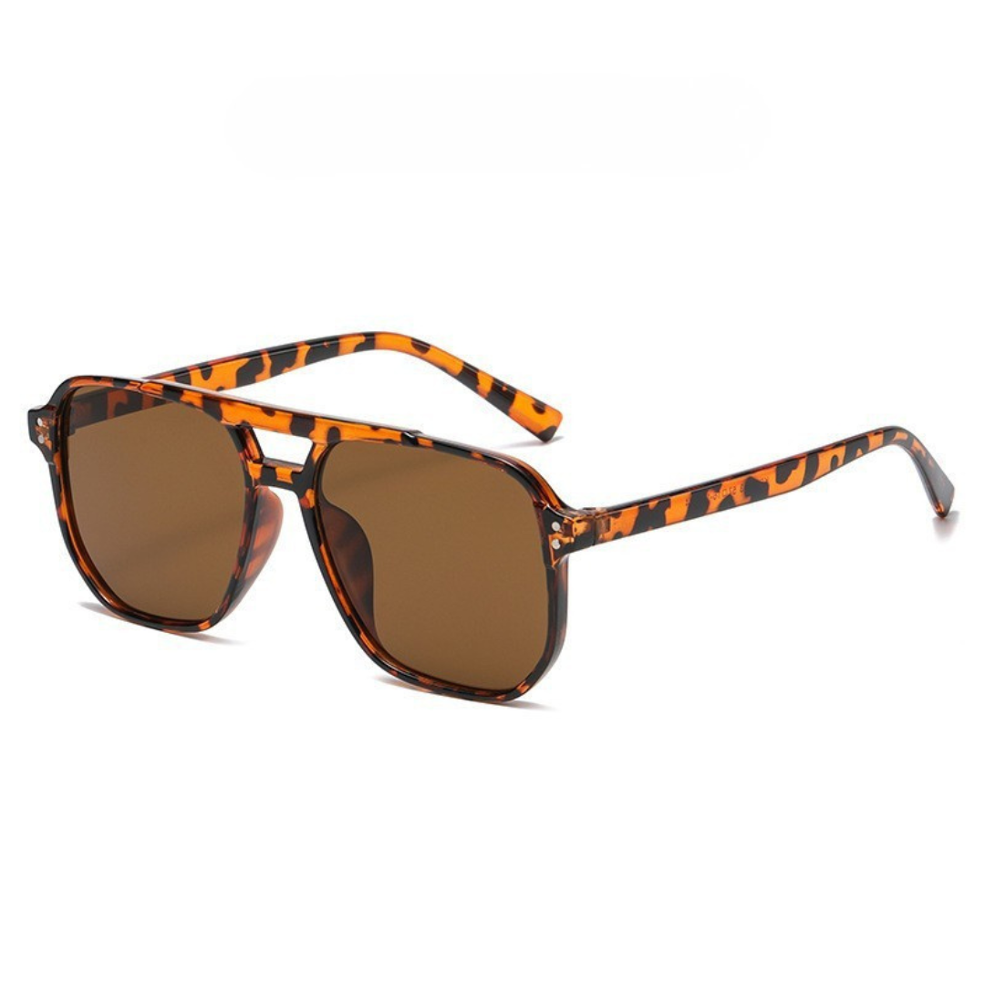 Bella | Brixton Double Bridge Square Frame Sunglasses