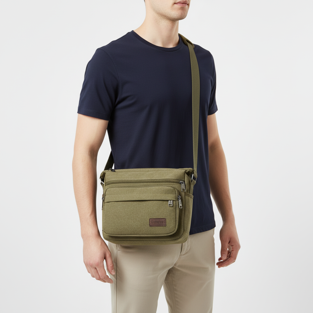 Bella Canvas Crossbody Messenger Bag