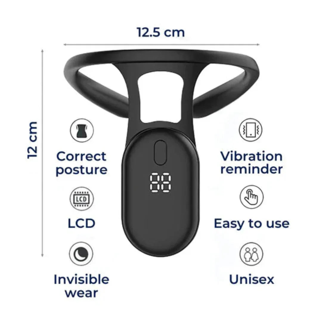 Bella | Cervical Spine Traction Neck Support for Posture Correction | Adjustable Neck and Back Posture Corrector | Spine Alignment and Relief | Real-Time Feedback