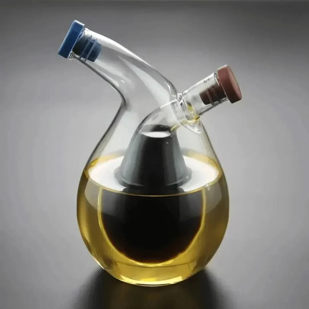 Bella | Double Glass Oil & Vinegar Dispenser Bottle