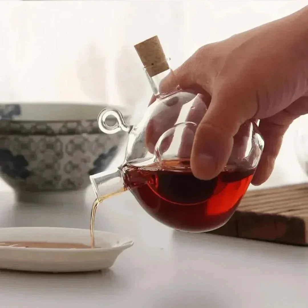 Bella | Double Glass Oil & Vinegar Dispenser Bottle