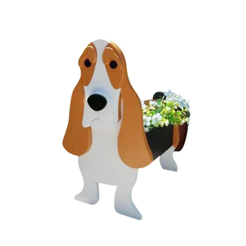 Bella | Flower Pot - Pawsome - Dog Plant Container - Various Breeds