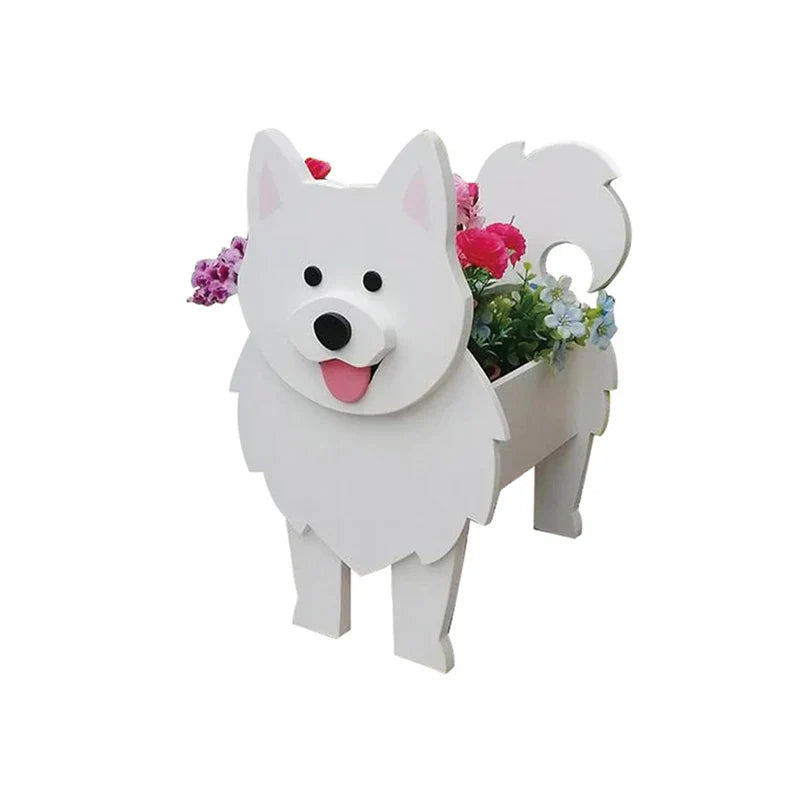 Bella | Flower Pot - Pawsome - Dog Plant Container - Various Breeds