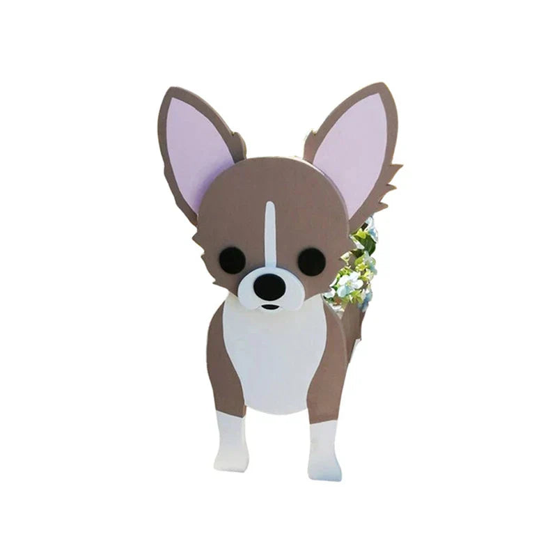 Bella | Flower Pot - Pawsome - Dog Plant Container - Various Breeds