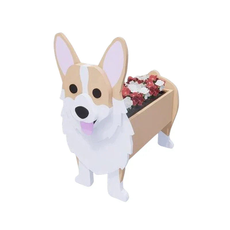 Bella | Flower Pot - Pawsome - Dog Plant Container - Various Breeds
