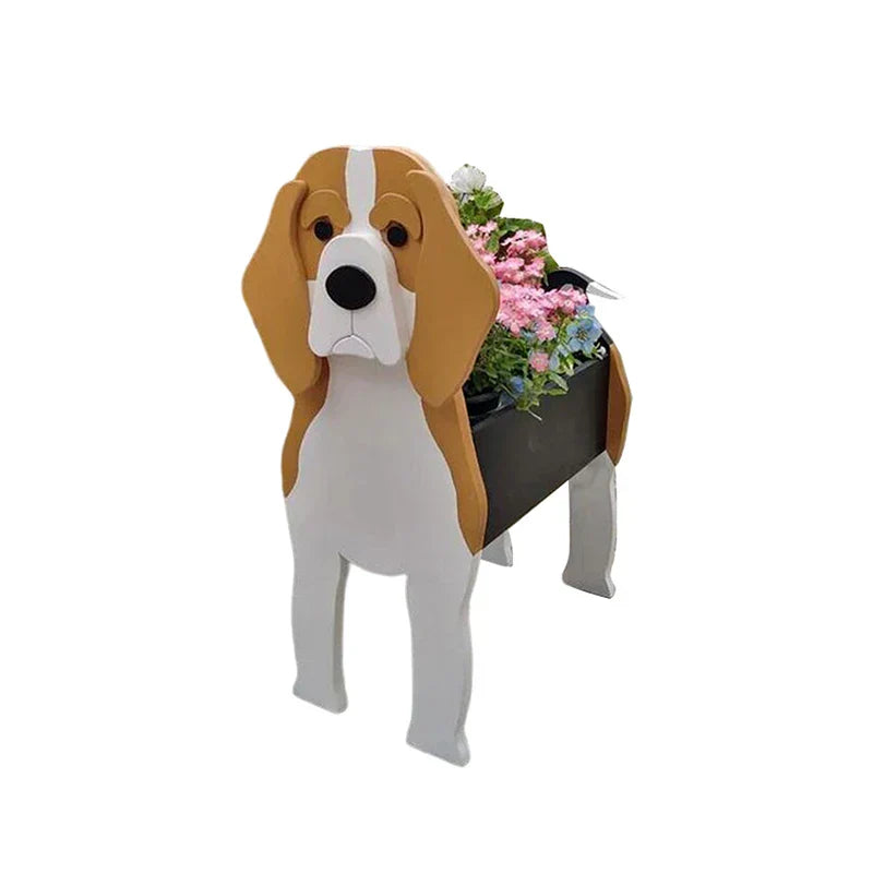 Bella | Flower Pot - Pawsome - Dog Plant Container - Various Breeds