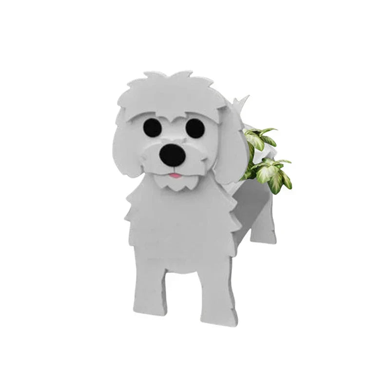 Bella | Flower Pot - Pawsome - Dog Plant Container - Various Breeds