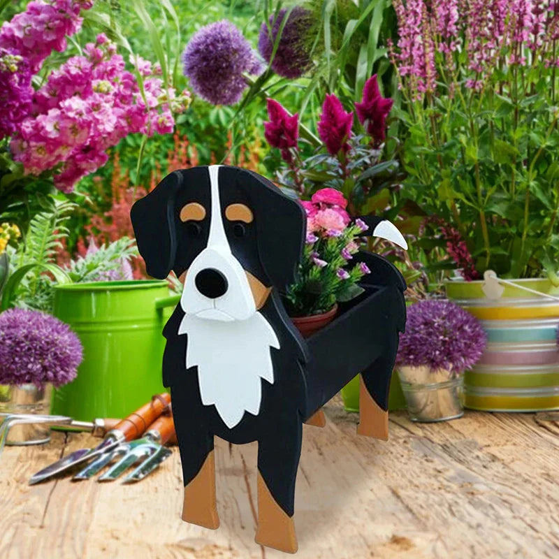 Bella | Flower Pot - Pawsome - Dog Plant Container - Various Breeds