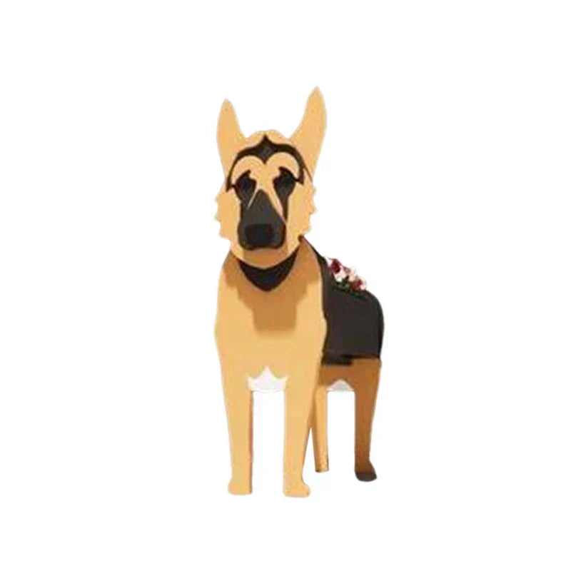 Bella | Flower Pot - Pawsome - Dog Plant Container - Various Breeds