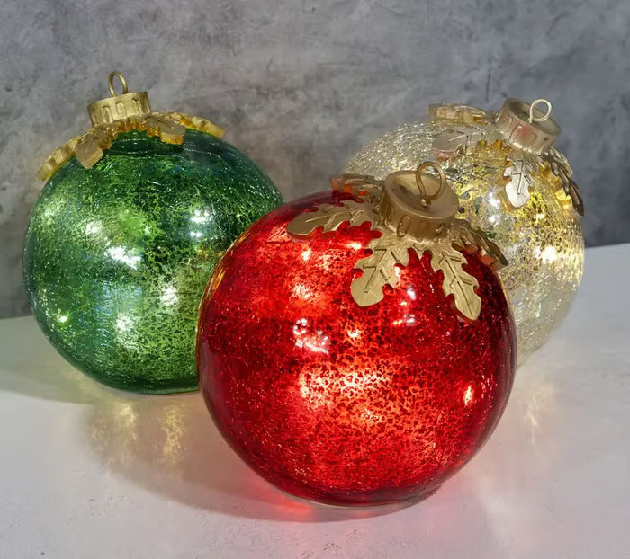 Bella | GlowSphere LED Christmas Ball – Warm Ambient Lighting with Timer Function
