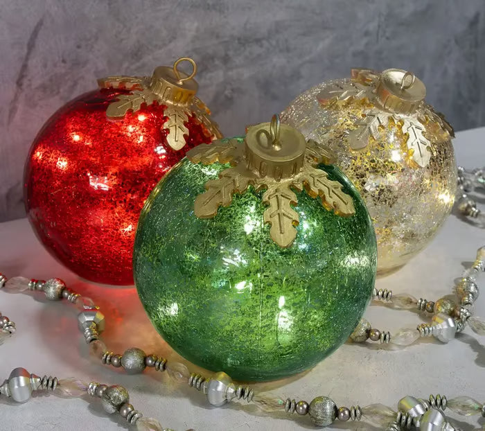 Bella | GlowSphere LED Christmas Ball – Warm Ambient Lighting with Timer Function