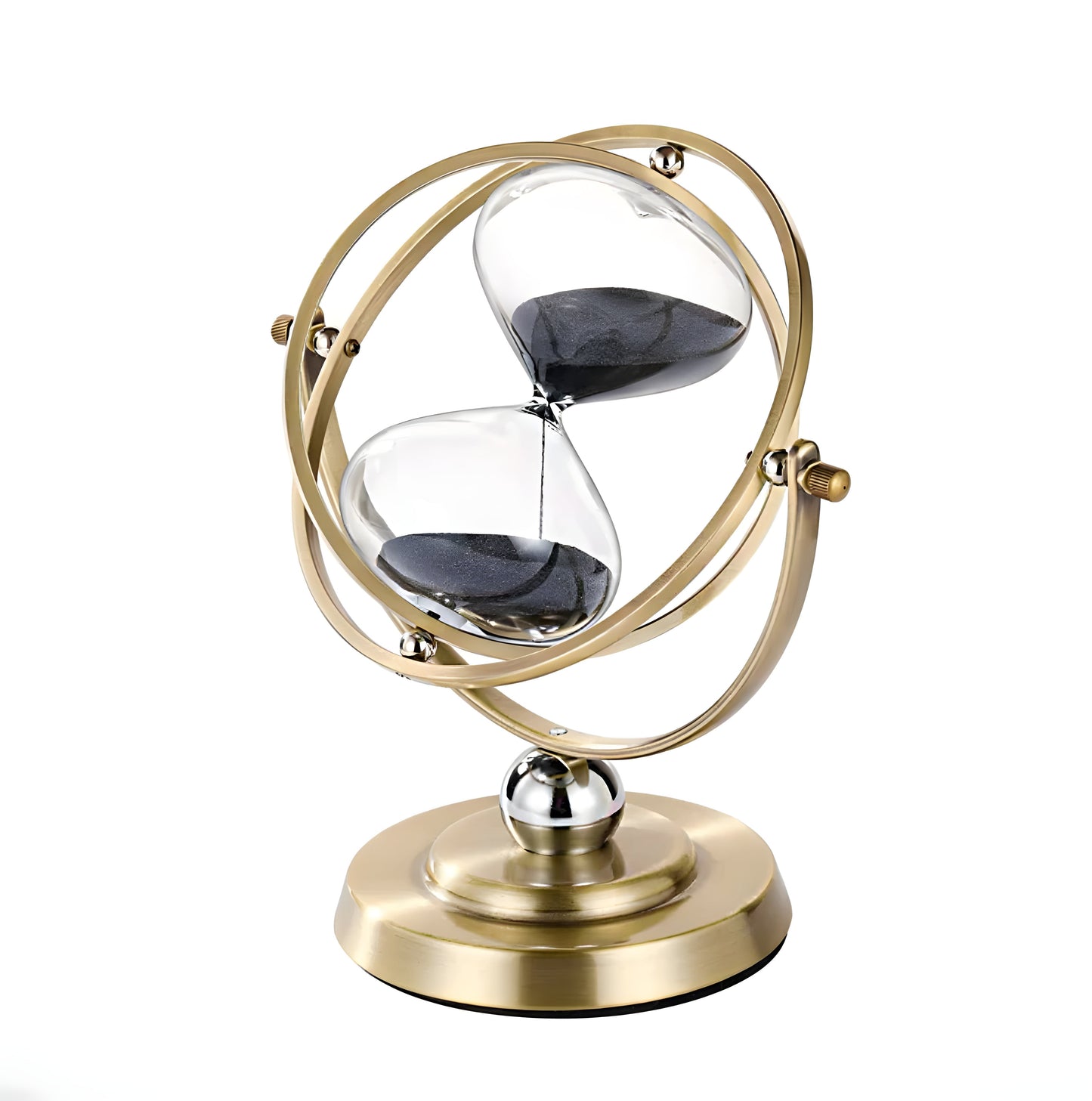 Bella | GracefulTime Clock – Luxury Hourglass with Elegant Gold Frame & Timeless Design