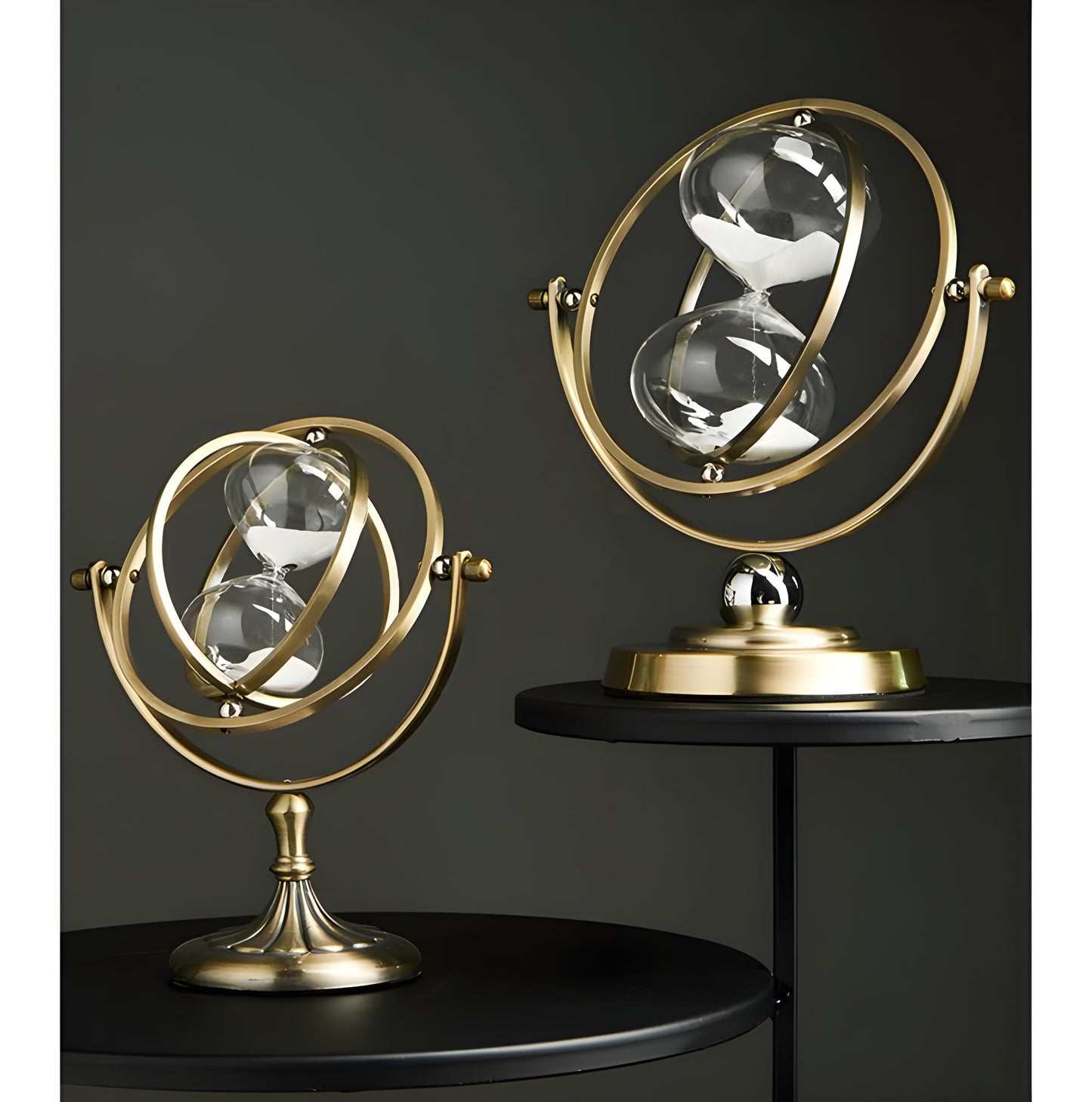 Bella | GracefulTime Clock – Luxury Hourglass with Elegant Gold Frame & Timeless Design