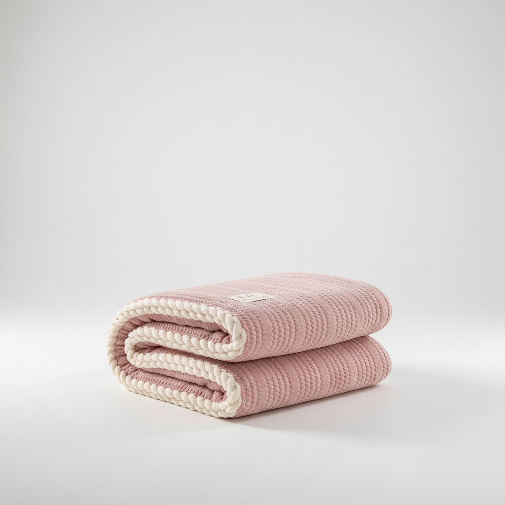 Bella | Knit Coral Throw Blanket