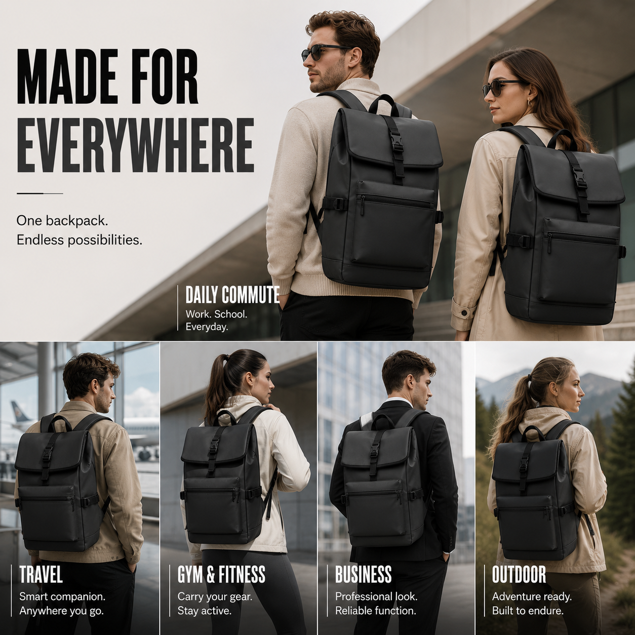 Bella | Large Capacity Commuter Backpack