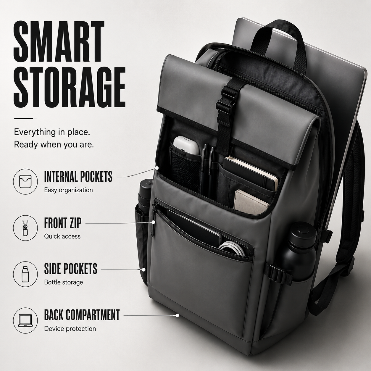 Bella | Large Capacity Commuter Backpack