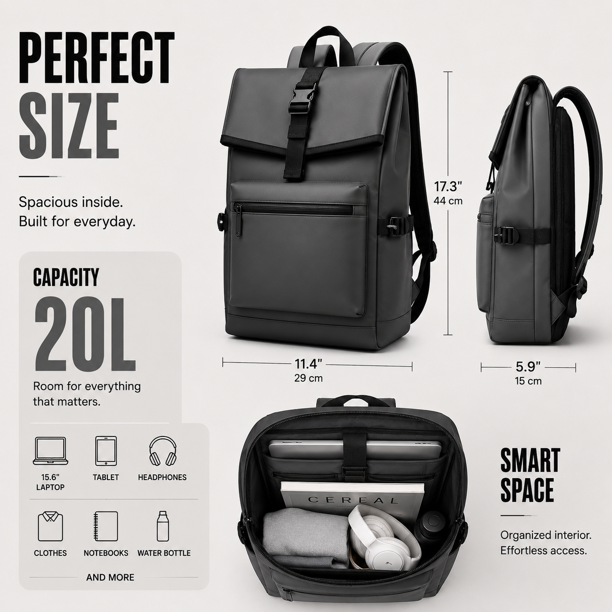 Bella | Large Capacity Commuter Backpack