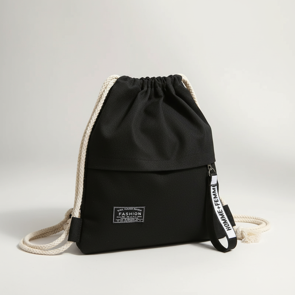 Bella | Linenovo Soft Linen Drawstring Backpack