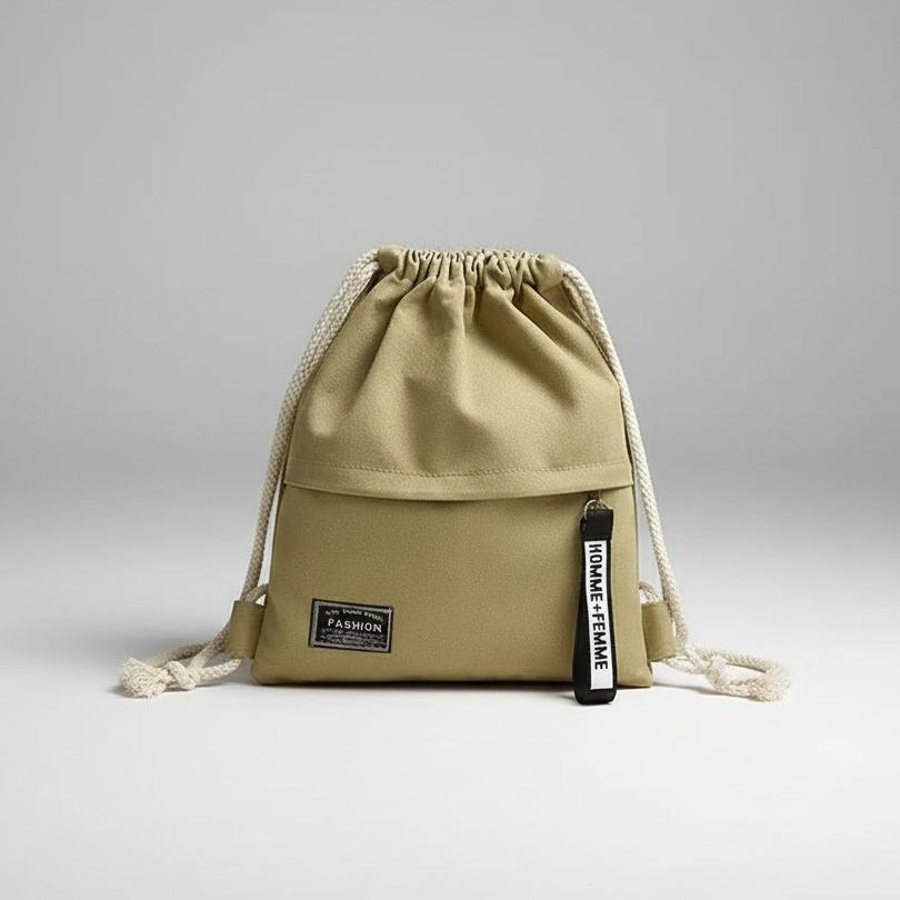 Bella | Linenovo Soft Linen Drawstring Backpack