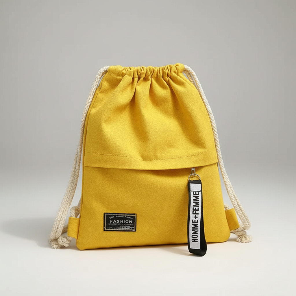 Bella | Linenovo Soft Linen Drawstring Backpack