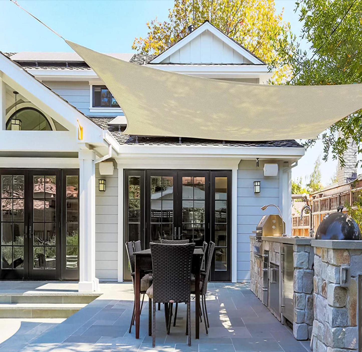 Bella Luxe Sun Shade Sail | Water-Repellent & Protective, Decorative for Your Balcony or Patio!