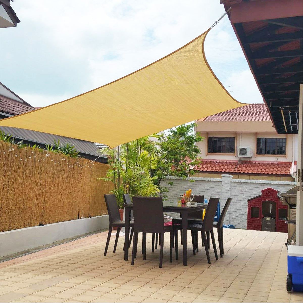 Bella Luxe Sun Shade Sail | Water-Repellent & Protective, Decorative for Your Balcony or Patio!