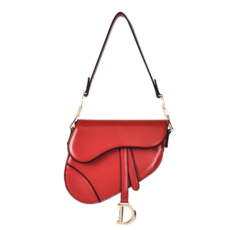 Bella - Luxurious Women's Shoulder Bag - Exclusive PU Leather Saddle Bag