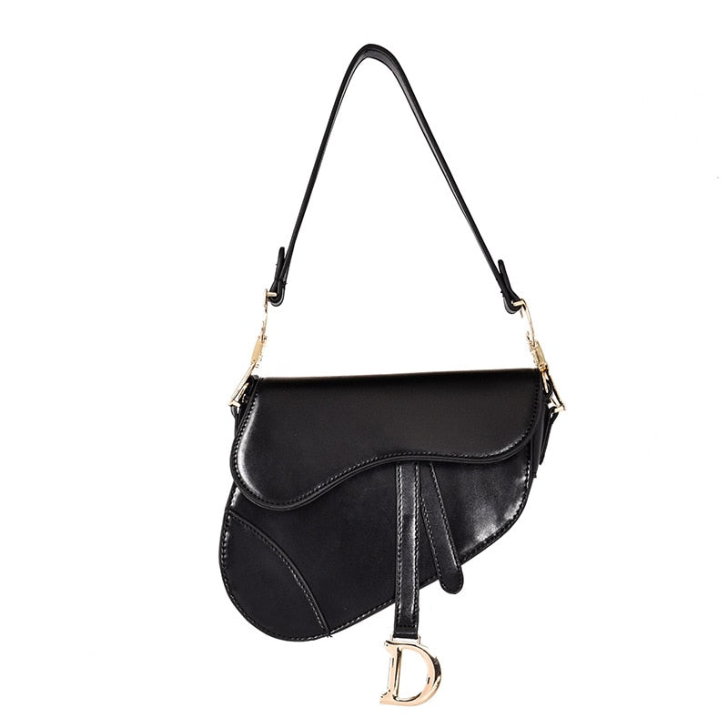 Bella - Luxurious Women's Shoulder Bag - Exclusive PU Leather Saddle Bag