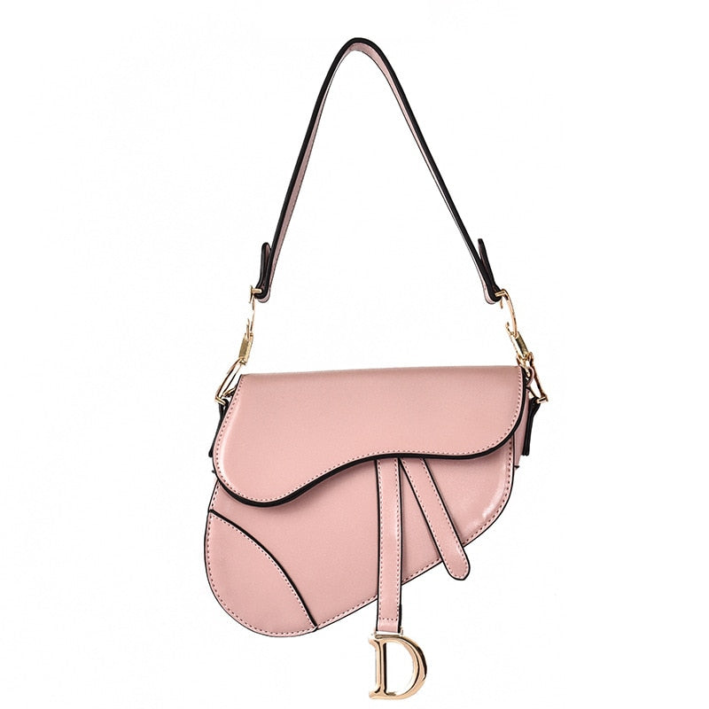 Bella - Luxurious Women's Shoulder Bag - Exclusive PU Leather Saddle Bag