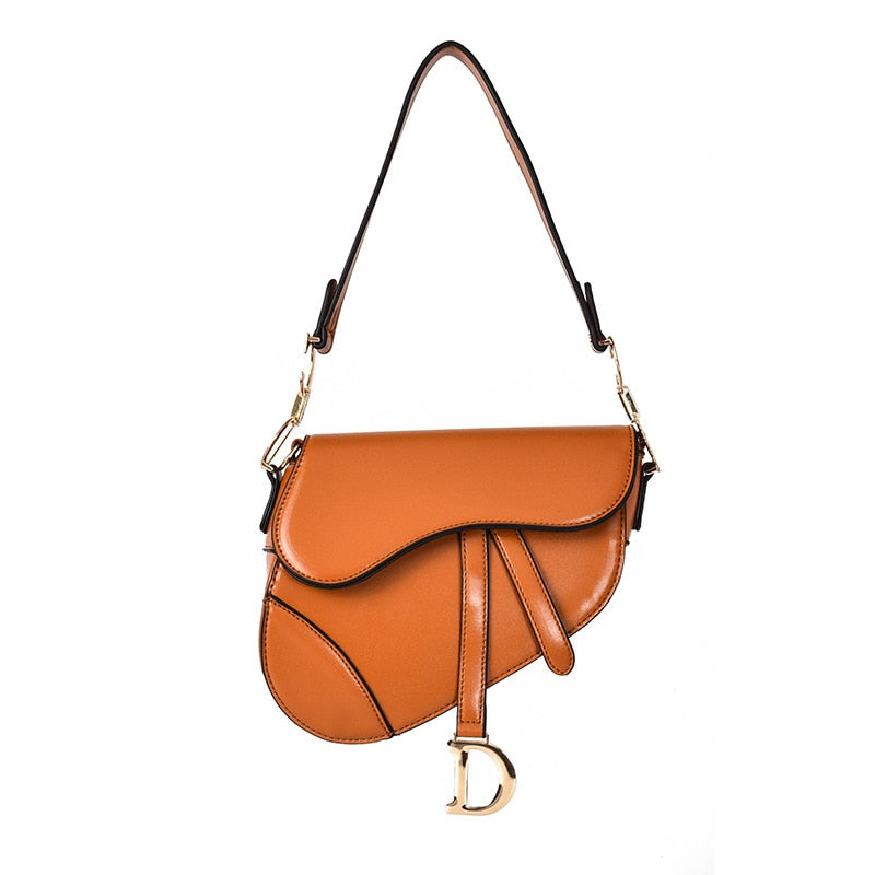 Bella - Luxurious Women's Shoulder Bag - Exclusive PU Leather Saddle Bag