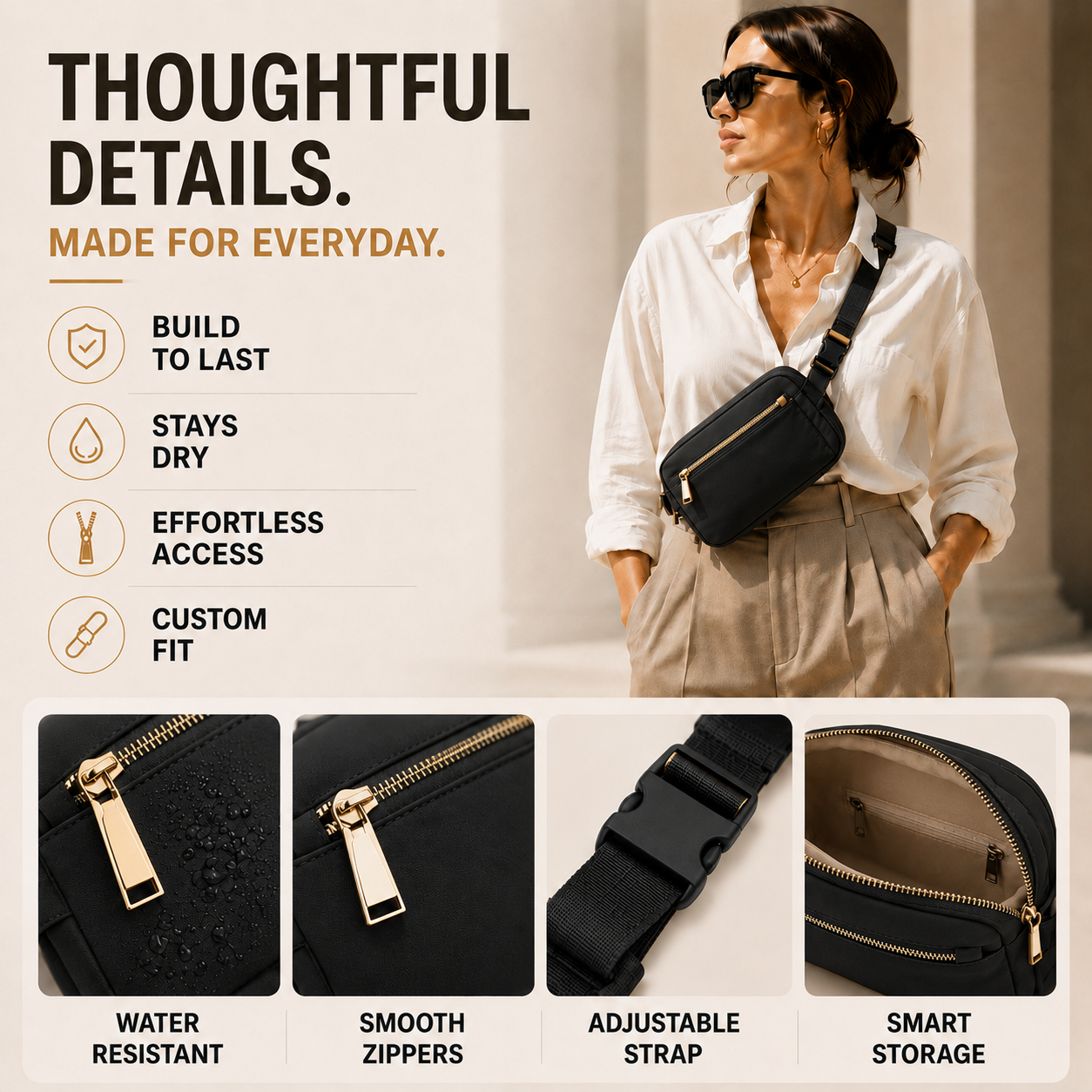 Bella | Marvella Lightweight Waterproof Waist Pack