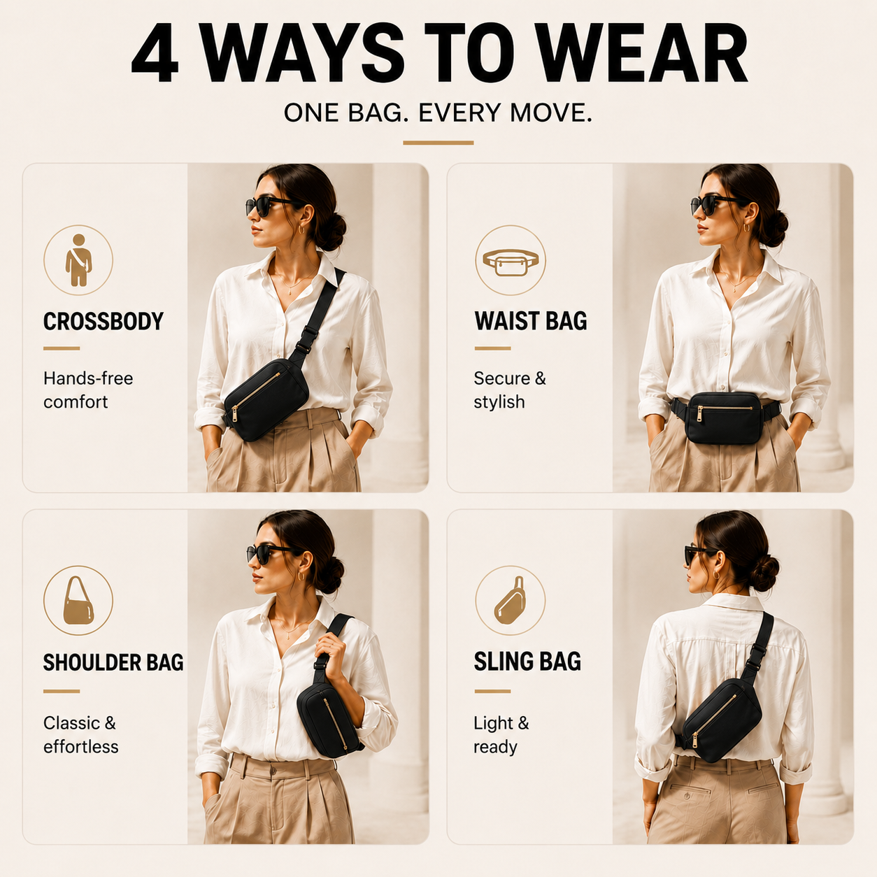 Bella | Marvella Lightweight Waterproof Waist Pack
