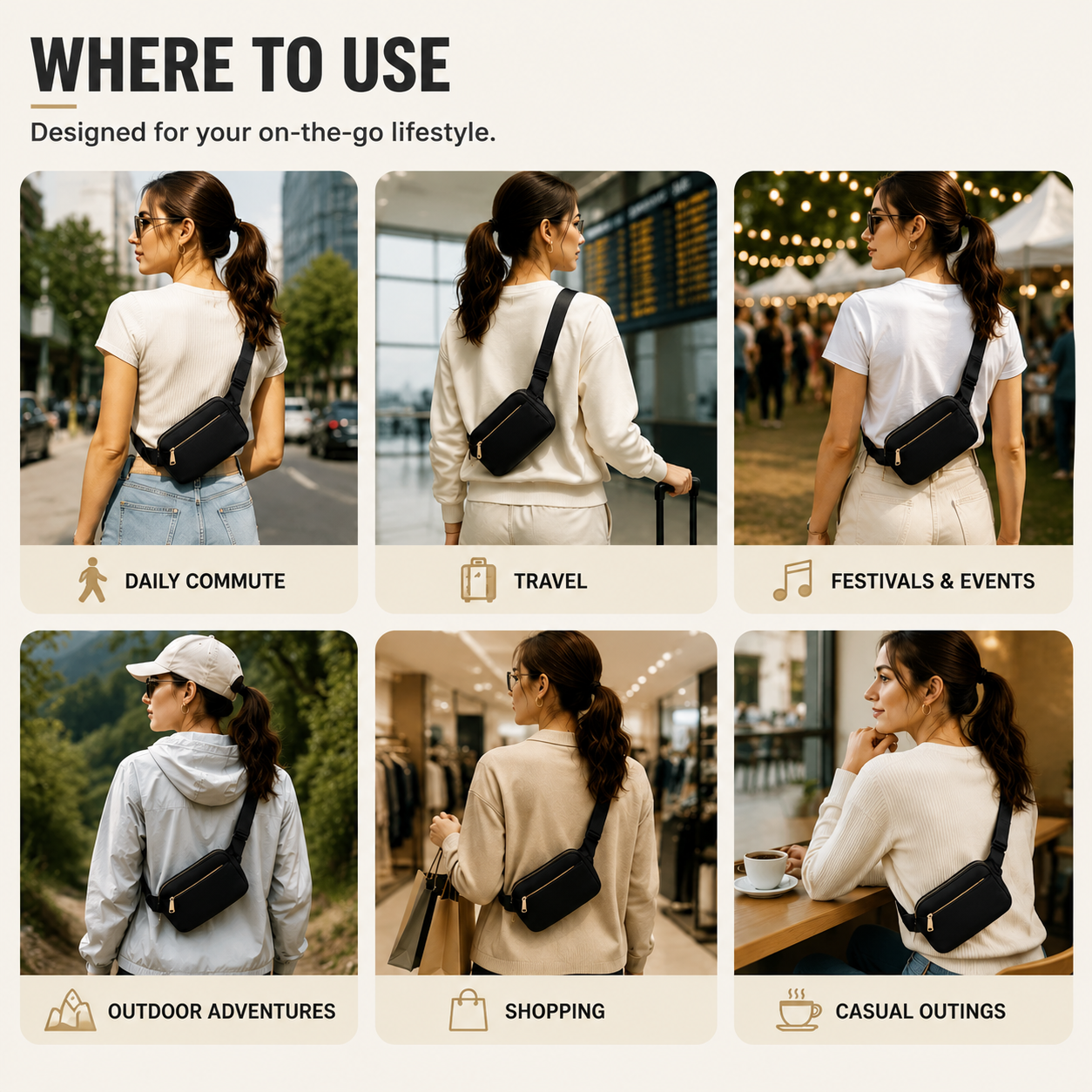 Bella | Marvella Lightweight Waterproof Waist Pack