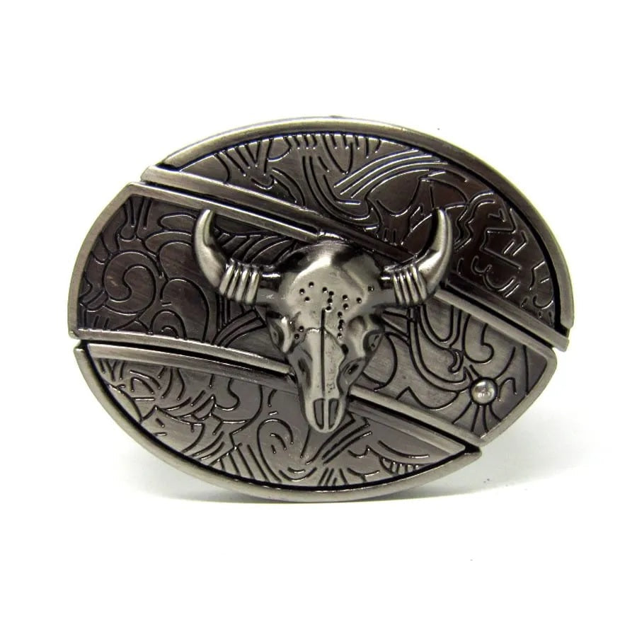 Bella | Men's Leather Punk Belt | Vintage Metal Buckle Designs