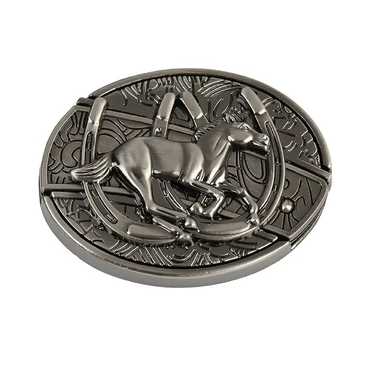 Bella | Men's Leather Punk Belt | Vintage Metal Buckle Designs