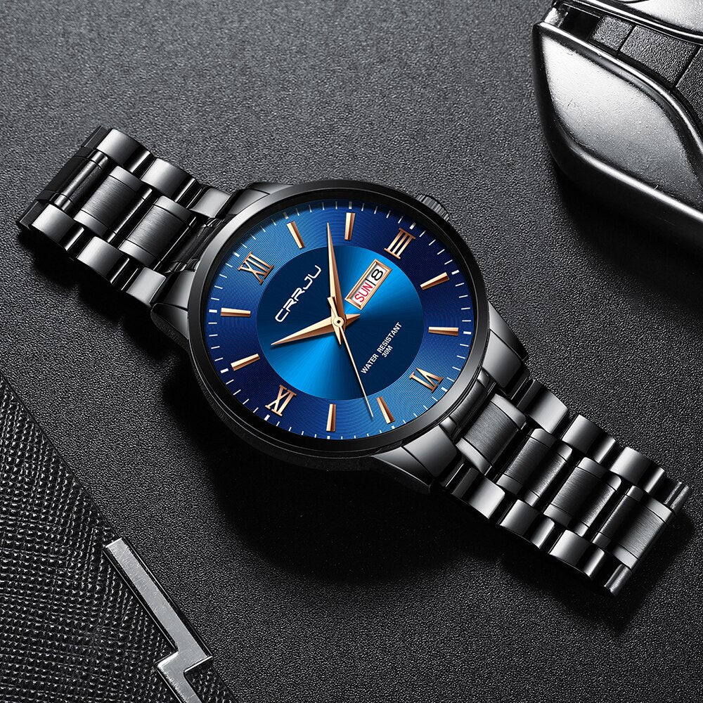 Bella | Men's Luxury Waterproof Sports Watch – Stainless Steel Quartz Chronograph