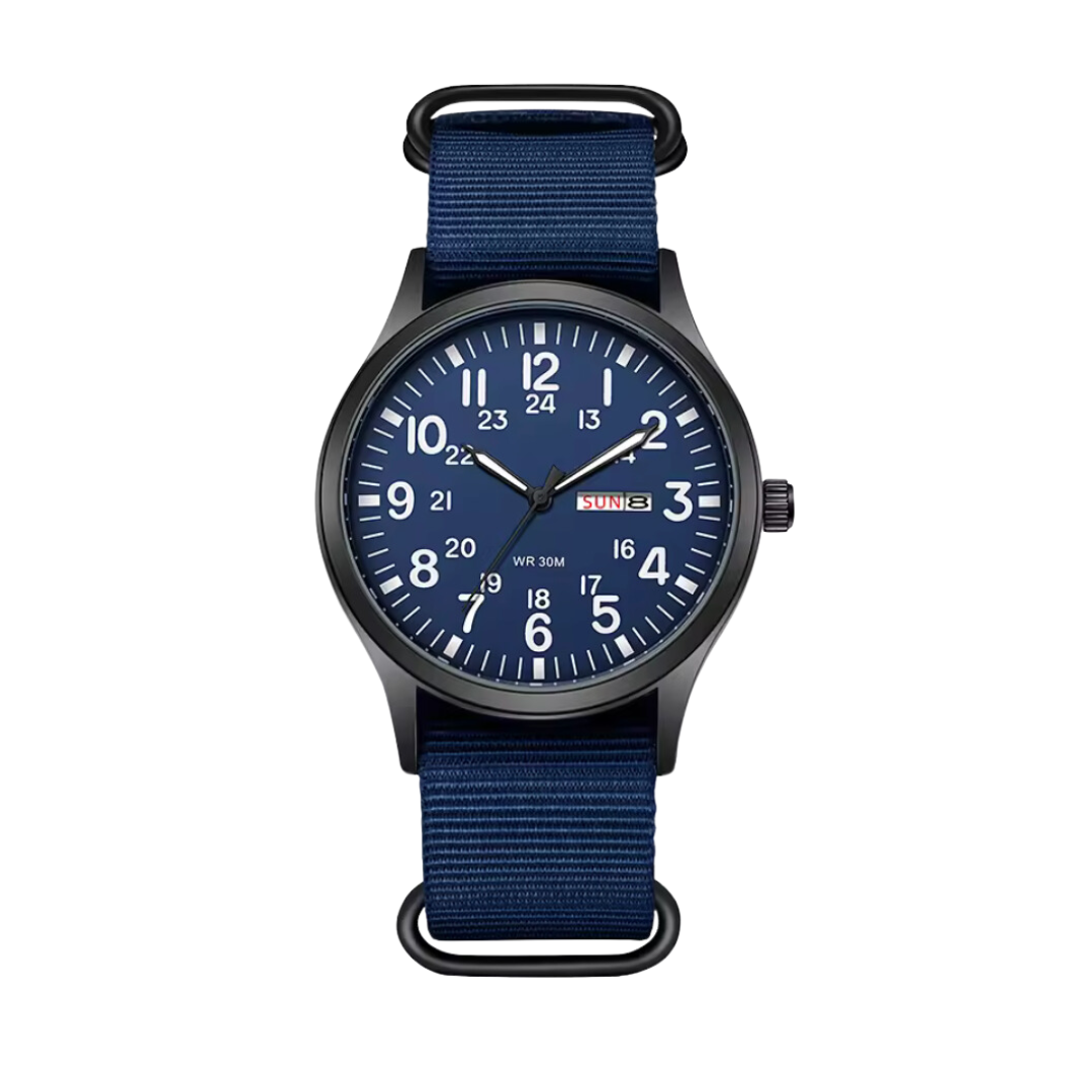 Bella | Men’s Rugged Outdoor Watch – Waterproof Military-Style Stainless Steel Timepiece