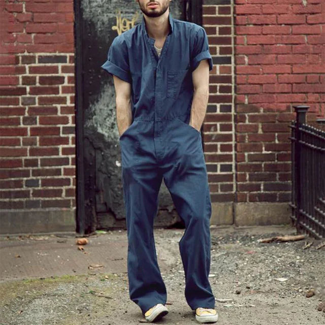 Bella | Men's Solid Color Jumpsuit