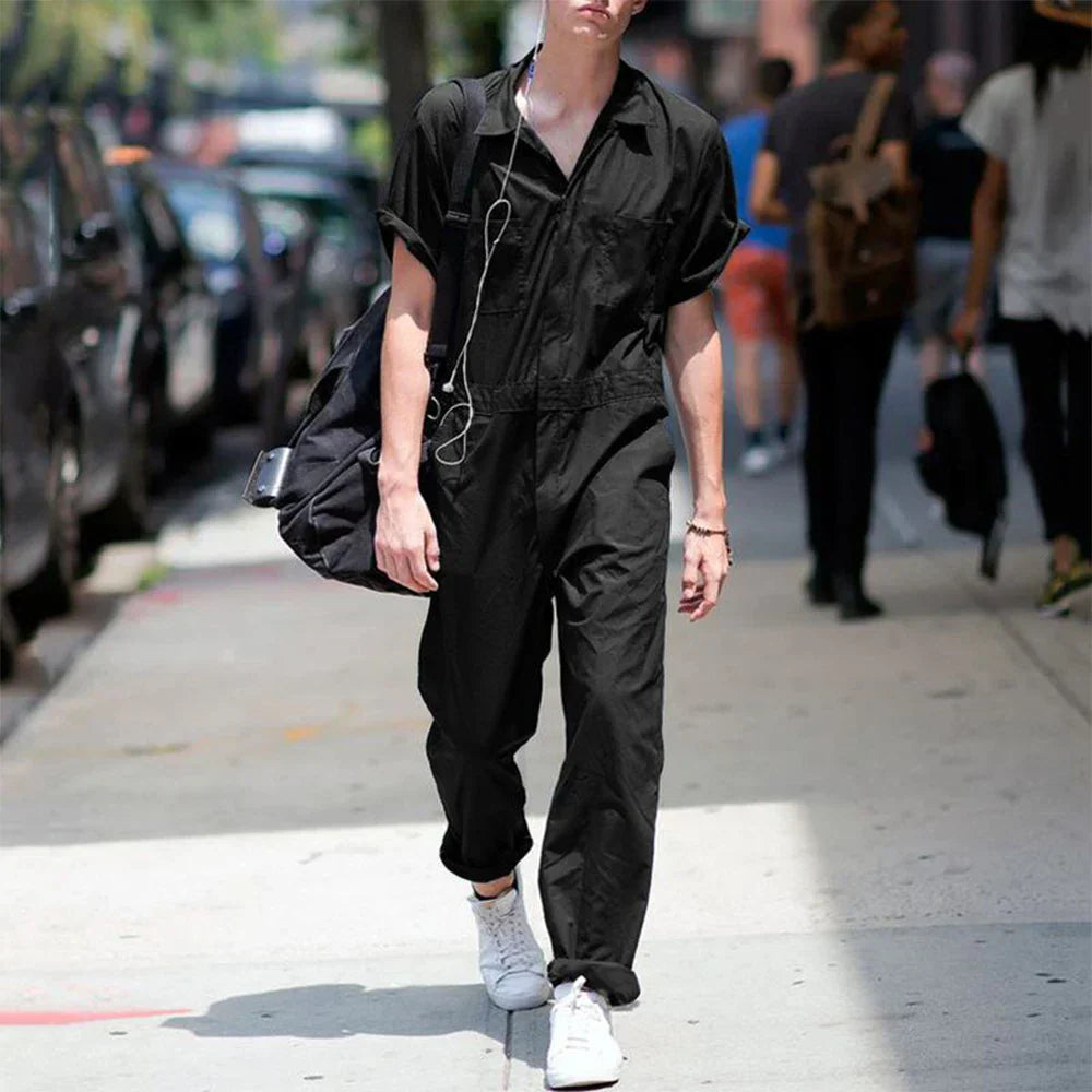 Bella | Men's Solid Color Jumpsuit