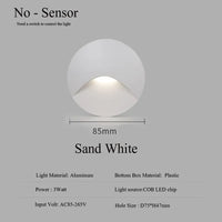 Bella | Modern Waterproof IP65 Outdoor Recessed LED Wall Lamp - 3W Embedded Light for Steps, Staircases, Balconies & Porches