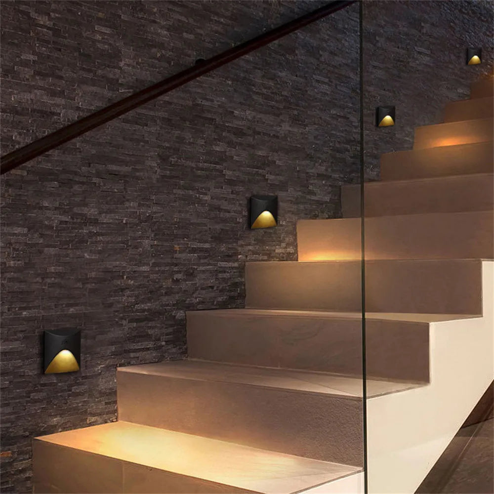 Bella | Modern Waterproof IP65 Outdoor Recessed LED Wall Lamp - 3W Embedded Light for Steps, Staircases, Balconies & Porches