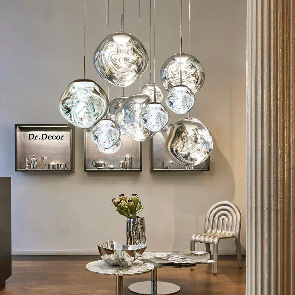 Bella | NordicGlow – Elegant Glass Pendant Light | Modern Scandinavian Ceiling Lamp