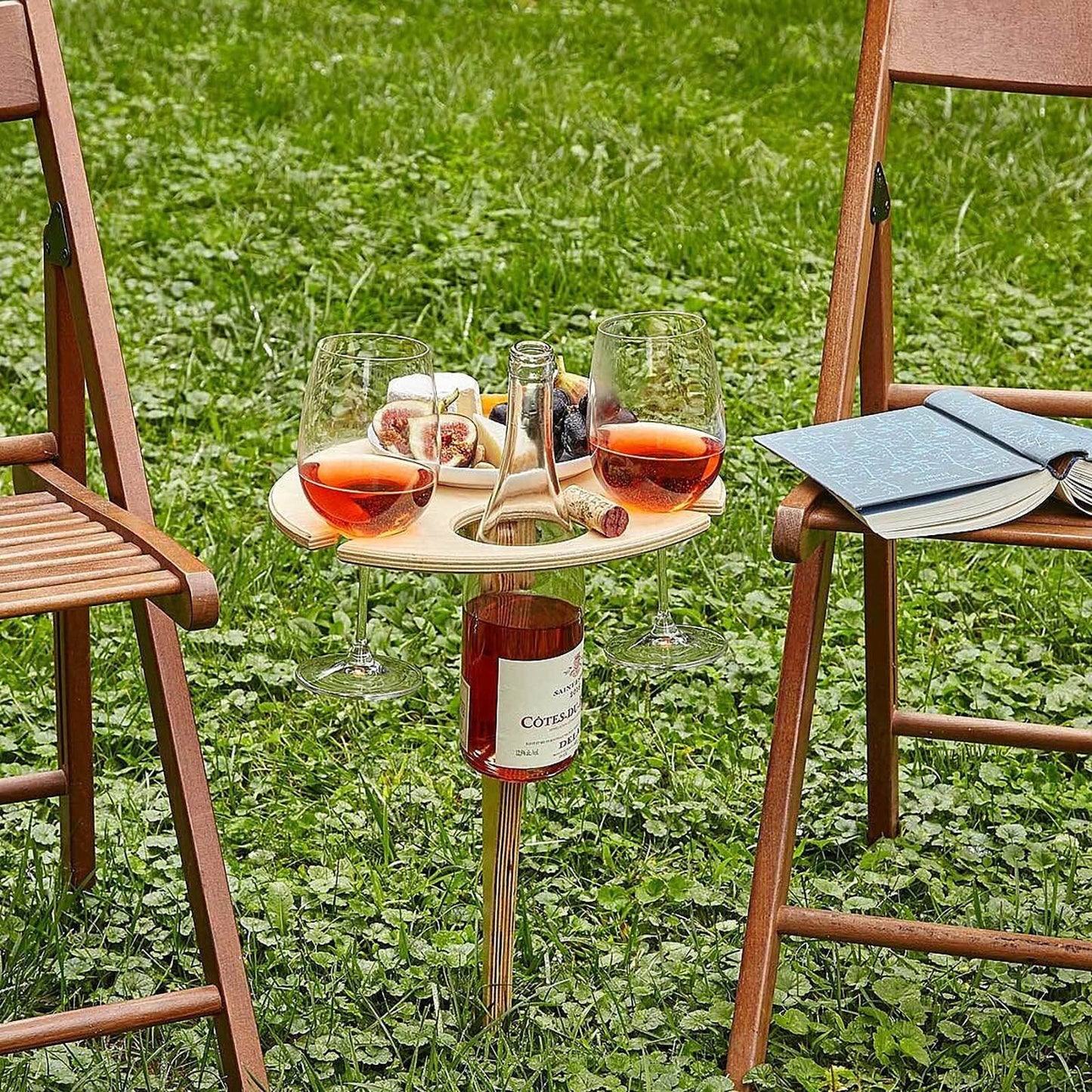Bella Outdoor Wine Table for Summer Picnics