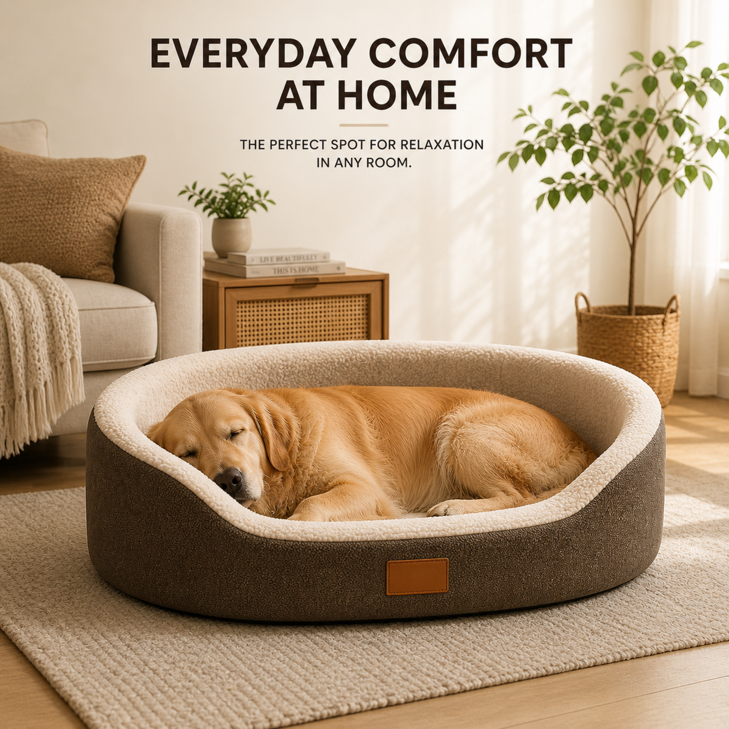 Bella | Pawvello Orthopedic Couch-Style Pet Bed